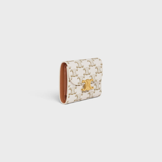 SMALL FLAP WALLET IN TRIOMPHE CANVAS
