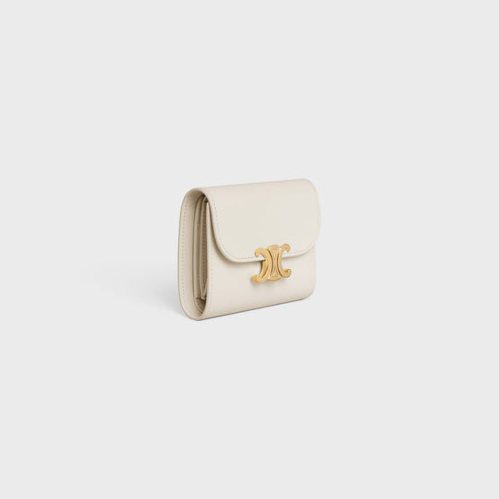 SMALL FLAP WALLET IN SHINY CALFSKIN