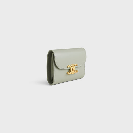 SMALL FLAP WALLET IN SHINY CALFSKIN
