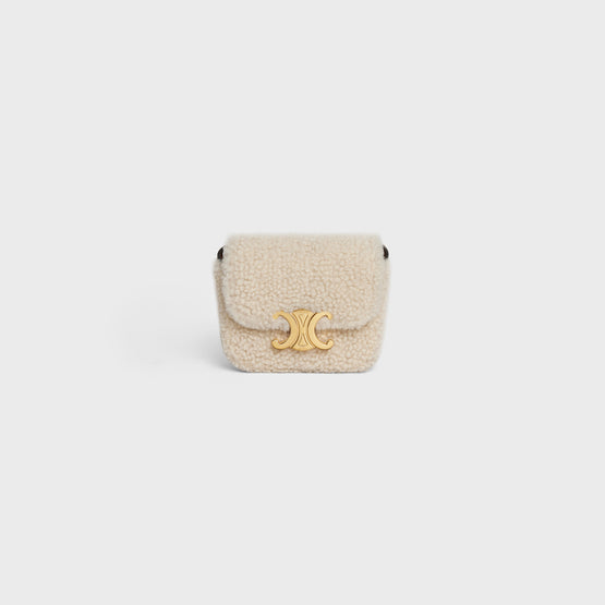 MINI CLAUDE IN TRIOMPHE SLG SHEARLING & CALF
