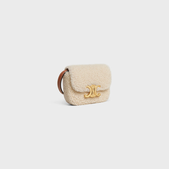 MINI CLAUDE IN TRIOMPHE SLG SHEARLING & CALF