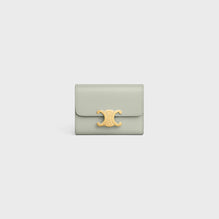 COMPACT WALLET WITH COIN IN SHINY CALFSKIN
