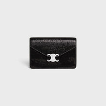 WALLET ON CHAIN MARGO IN TRIOMPHE SLG SEQUINS & CALF