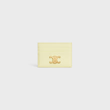 TRIOMPHE CARD HOLDER IN SHINY CALFSKIN