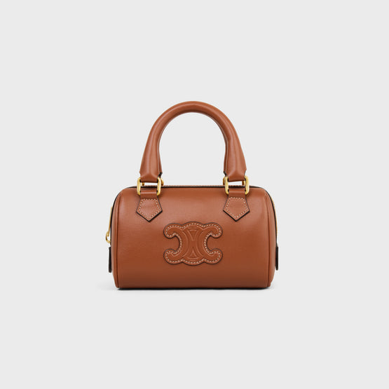 MINI BOSTON IN CUIR TRIO.SLG SMOOTH CALFSKIN