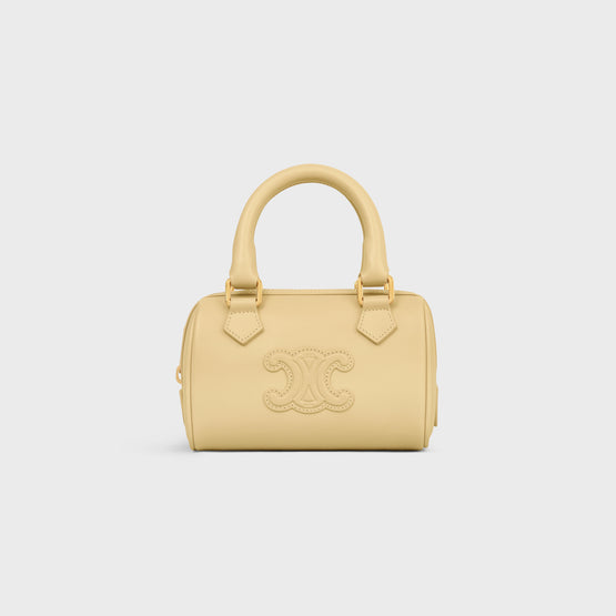 MINI BOSTON IN CUIR TRIO.SLG SMOOTH CALFSKIN