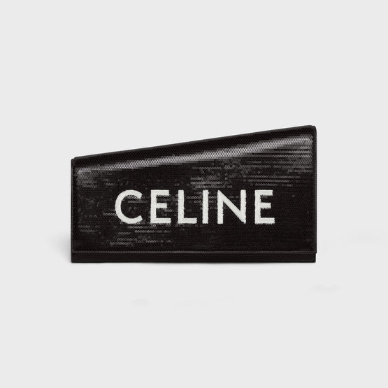 ASYMETRIC CLUTCH IN EVENING SEQUINS WITH CELI