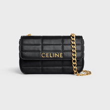 CHAIN SHOULDER BAG IN MAT.MONO.CEL.QUILTED CALF