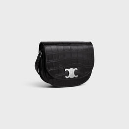 MEDIUM BESACE IN TRIOMPHE CROCO. EMBOS. CA