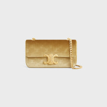 CHAIN SHOULDER CLAUDE IN TRIOMPHE VELVET W/TRIOMPHE A.O