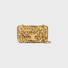 CHAIN SHOULDER CLAUDE IN TRIOMPHE CANVAS LEOPARD P