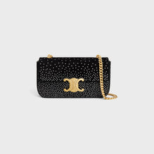 CHAIN SHOULDER CLAUDE IN TRIOMPHE SUEDE GOATSKIN W
