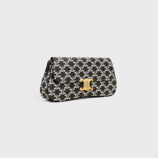 MEDIUM CELINE LOLA IN TRIOMPHE CANVAS TWO-TONE & CAL