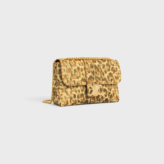 MEDIUM CELINE VICTOIRE IN TRIOMPHE CANVAS LEOPARD P