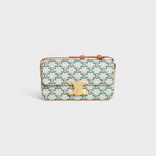 SHOULDER BAG CLAUDE IN TRIOMPHE CANVAS & NATURAL