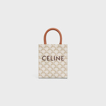 MINI CABAS VERTICAL IN TRIOMPHE CANVAS CELINE PRINT