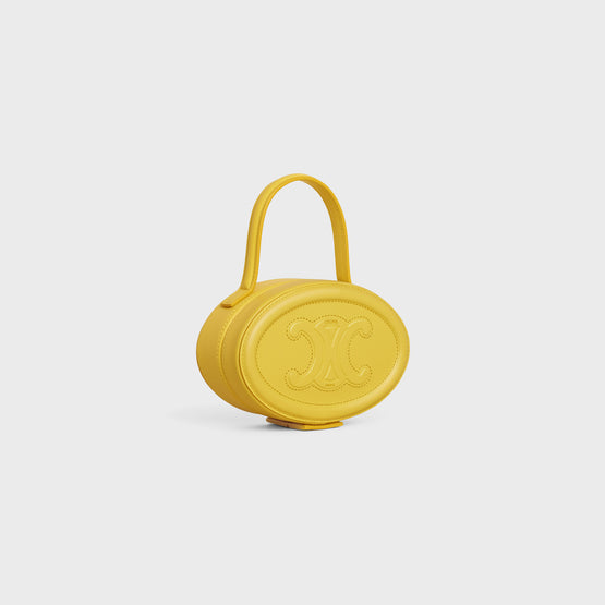 OVAL MINAUDIERE IN CUIR TRIOM. SMOOTH CALFSK