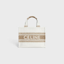 SMALL CABAS IN THAIS STRIPED TEXT.W/CELI