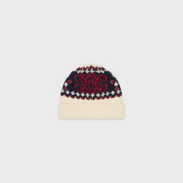 BONNET IN LAINE FAIR ISLE TRIOMPHE BRODE