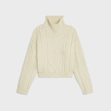 PULL COL MONTANT TRIOMPHE IN LAINE ALPAGA ARAN