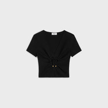 CROP TOP COEUR IN SOIE COTON UNDERPINNING