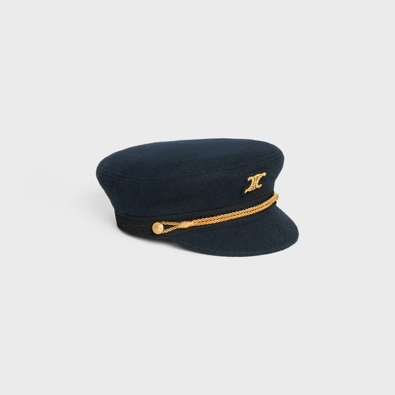 CASQUETTE MARIN TRIOMPHE IN DRAP DE LAINE