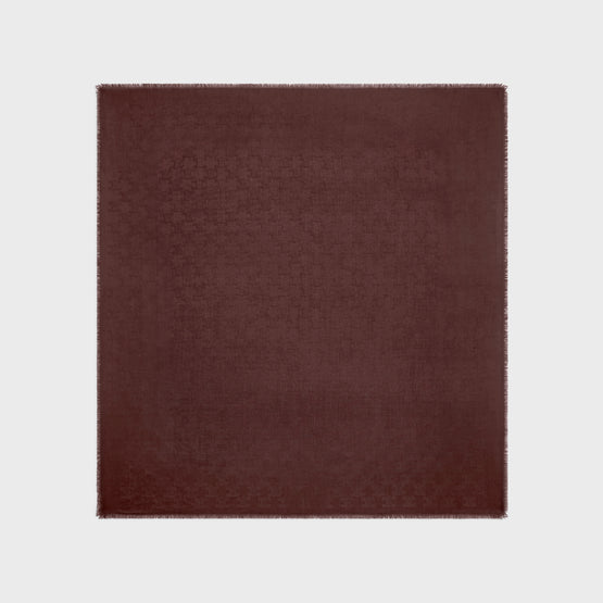 140X140CM SQUARE IN LAINE MONOGRAMME