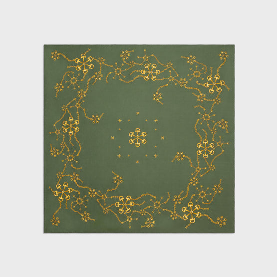 90X90 SQUARE IN TWILL SOIE MORS ET CHAINE