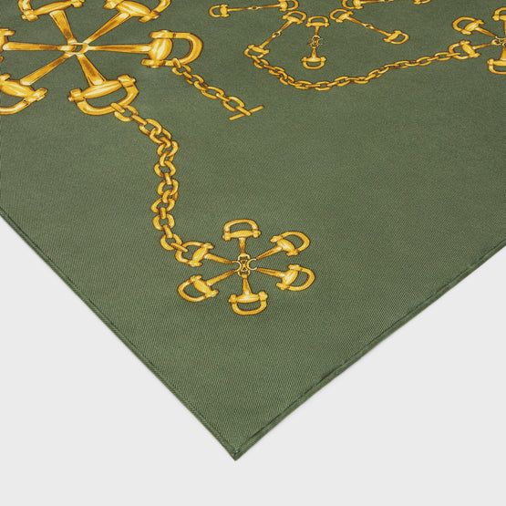90X90 SQUARE IN TWILL SOIE MORS ET CHAINE