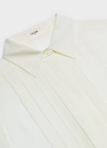 BLOUSE PLISSEE IN GEORGETTE DE SOIE