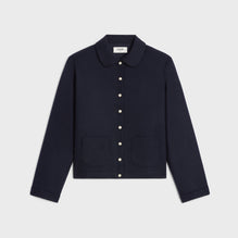 CHEMISE COL CLAUDINE IN CASHMERE FLANNEL