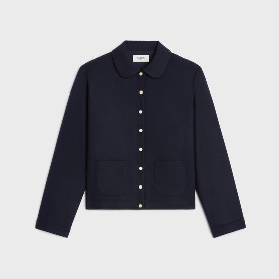 CHEMISE COL CLAUDINE IN CASHMERE FLANNEL