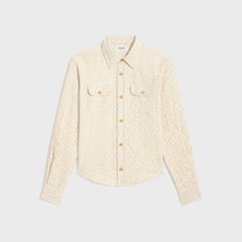 CHEMISE ROMY COL DRUGSTORE IN COTON DENTELLE FLORALE