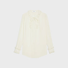 CHEMISE ROMY FRILL IN ACETATE SILK CREPE