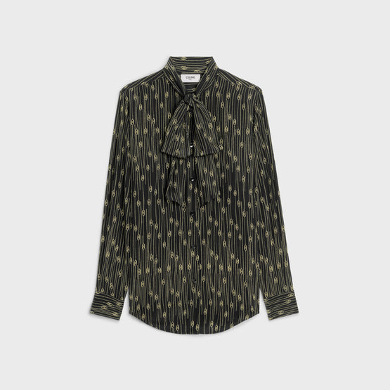 CHEMISE ROMY LAVALLIÈRE IN CRÊPE DE CHINE CHAÎNE MAI