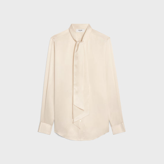CHEMISE ROMY LAVALLIÈRE IN SILK SATIN