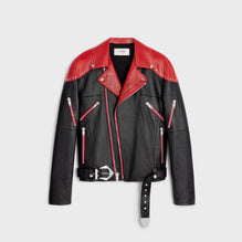 BIKER MANCHES RAGLAN STUDS IN AGNEAU SOUPLE