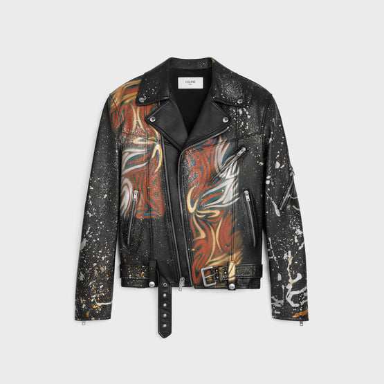 BIKER SPLASH IN CALFSKIN