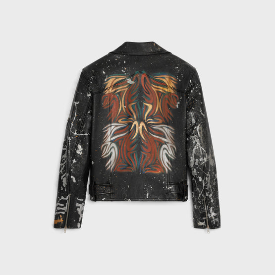 BIKER SPLASH IN CALFSKIN