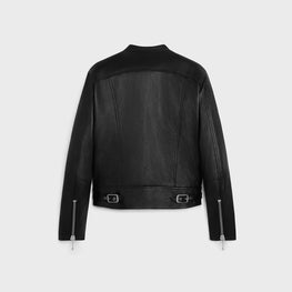 BLOUSON RACER IN AGNEAU SOUPLE