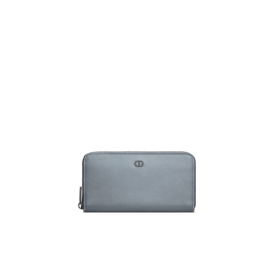 Men Long Zipped Wallet Grained Cal - H11G