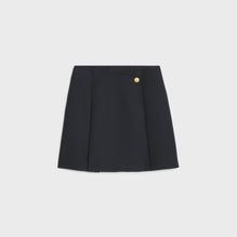 JUPE COURTE PORTEFEUILLE IN WOOL AND MOHAIR GABARDINE