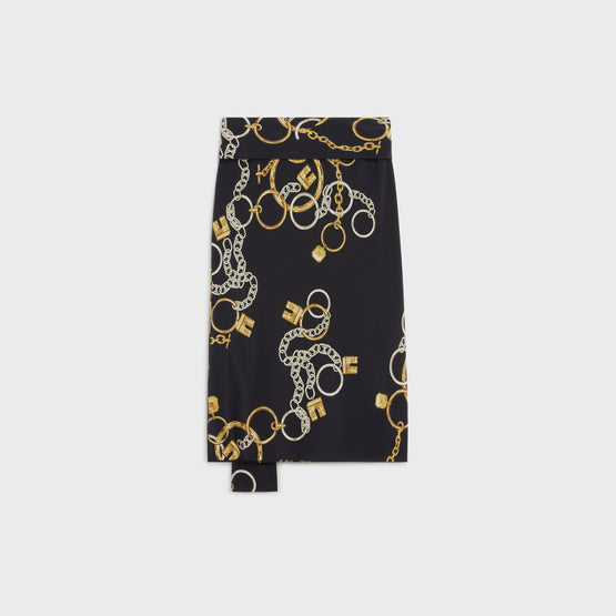 JUPE FOULARD IN CRÊPE DE CHINE FOULARD