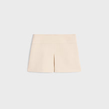 MINI JUPE TRAPEZE TAILLE BASSE IN CASHMERE NATTE