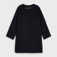 MANTEAU COL PUR DOUBLE FACE IN DOUBLE-FACE CASHMERE