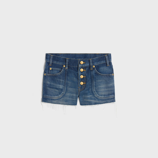 MINI SHORT TAILLE BASSE IN CLASSIC DENIM RI