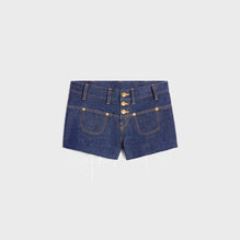 MINI SHORT IN RIGID INDIGO DENIM