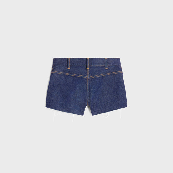 MINI SHORT IN RIGID INDIGO DENIM