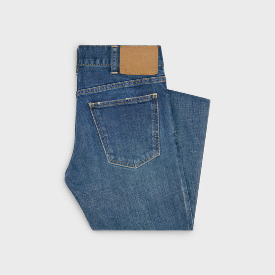 JEANS SKINNY IN RIGID INDIGO DENIM