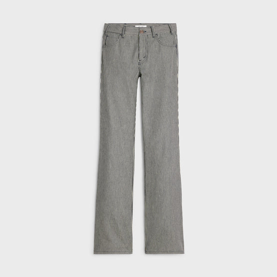 JEANS JANE MID RISE IN HICKORY STRIPE